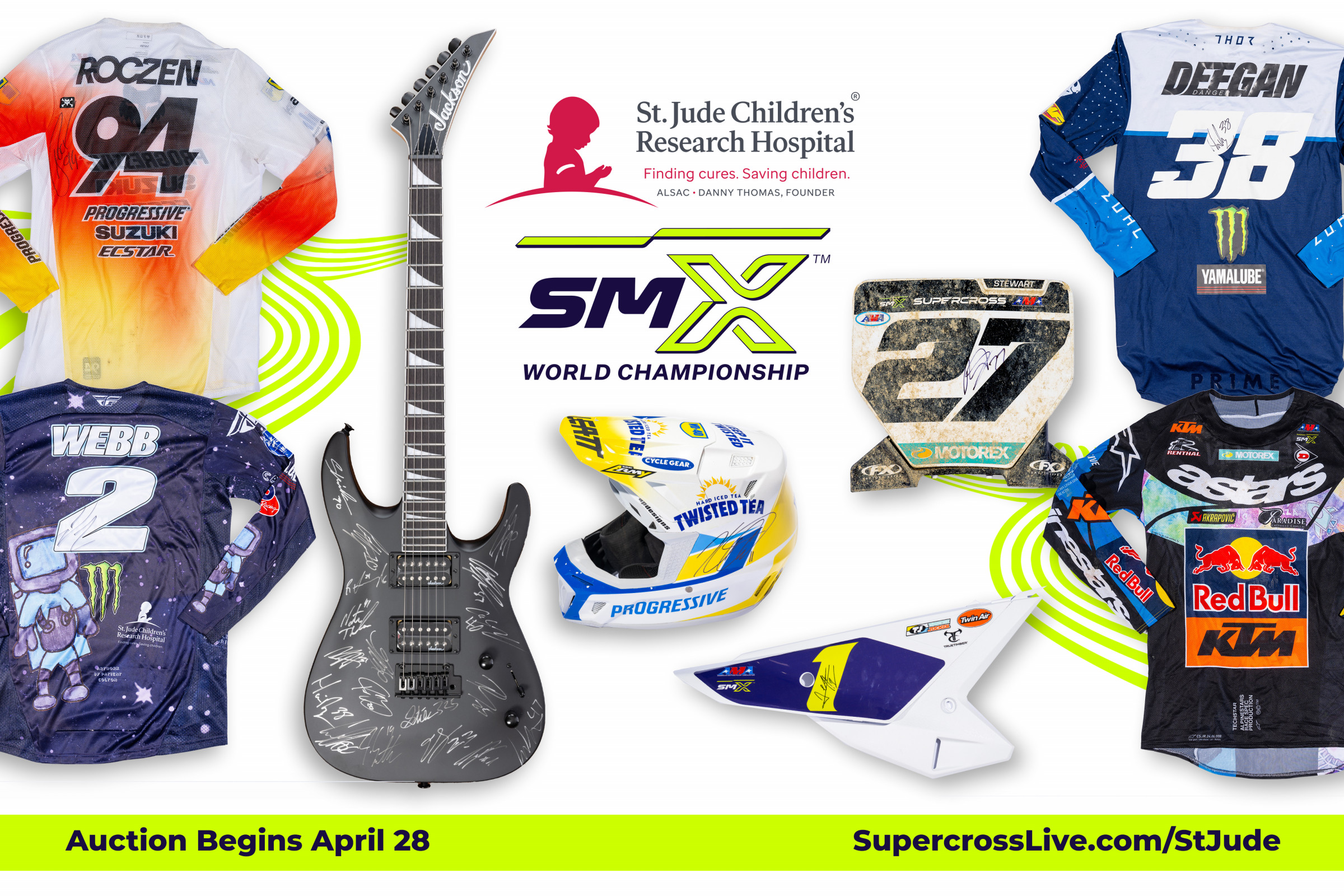 The SMX League is pleased to announce the launch of our annual Love Moto Stop Cancer Online Auction, supporting the children at St. Jude Childrens Research Hospital. Browse our collection of over... and make a difference in the lives of these brave kids
